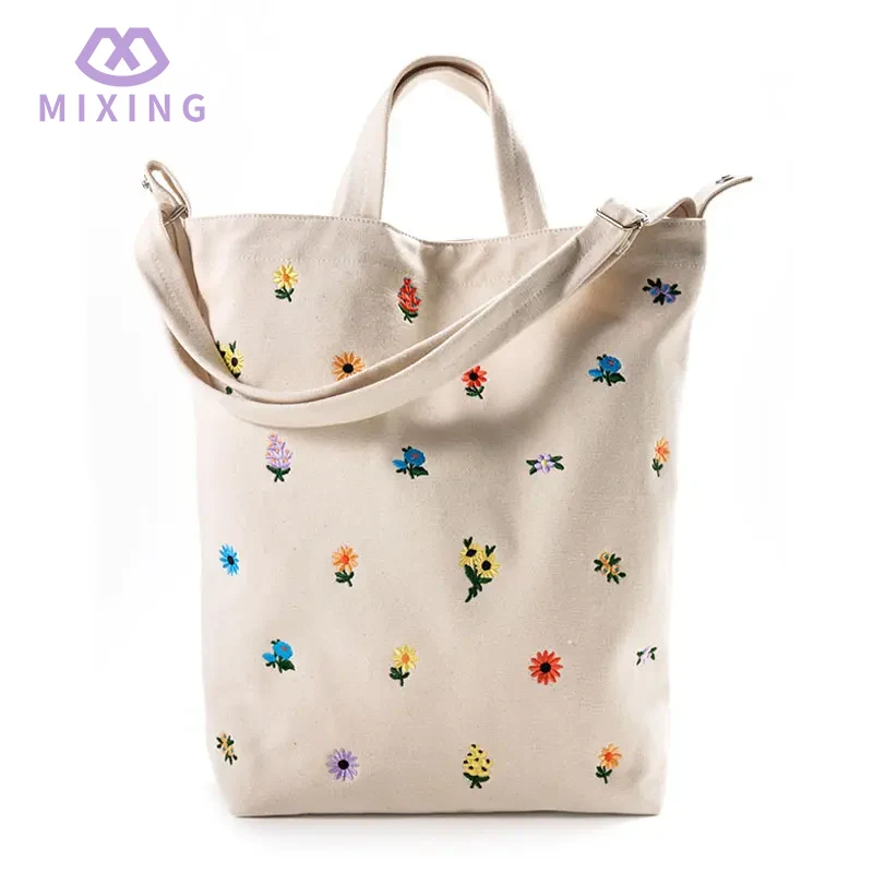 Borsa tote ricamata da donna