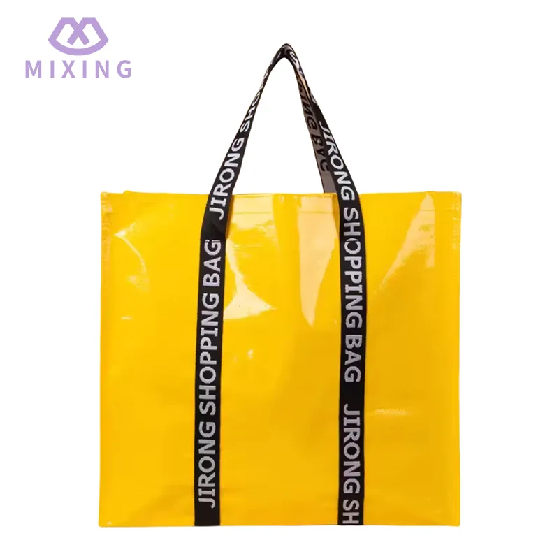 Borsa shopper grande da donna in tessuto PP