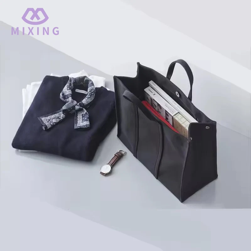 Borsa tote in tela semplice con manici